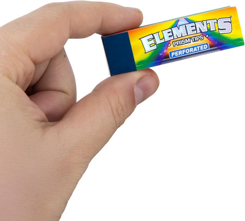Elements Pre-Rolled Filter Tips Prism Design - Perforated - 10 Pack + ESD Scoop Card - 50 Tips Per Pack = 500 Tips - Rolling in Style - Image 4